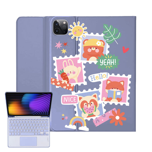 iPad / Android Tab Wireless Keyboard Flipcover - Animal Squad