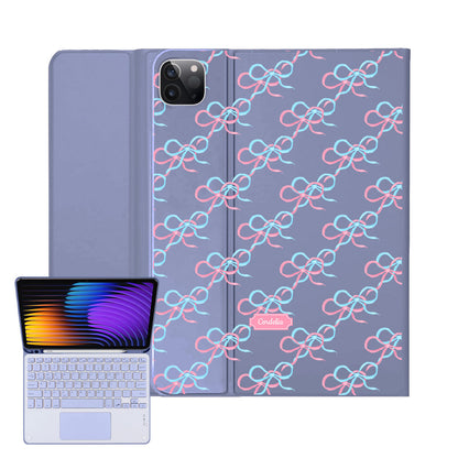 iPad / Android Tab Wireless Keyboard Flipcover - Coquette Overlap Bow