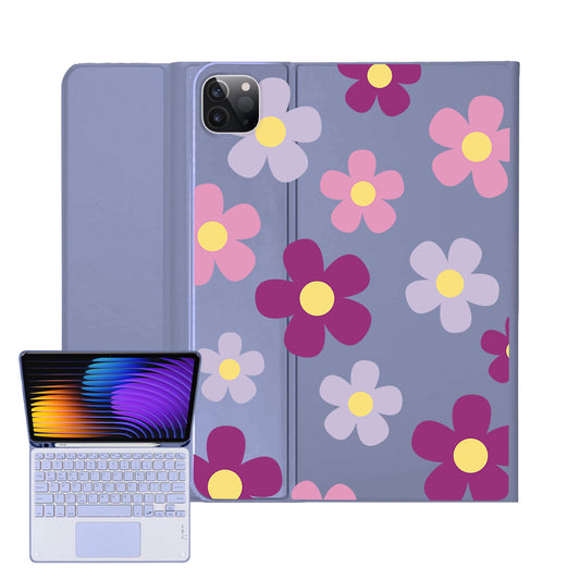 iPad / Android Tab Wireless Keyboard Flipcover - Daisy Paradise