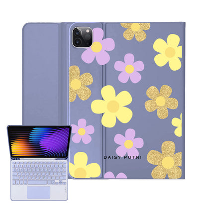 iPad / Android Tab Wireless Keyboard Flipcover - Daisy Twinkle