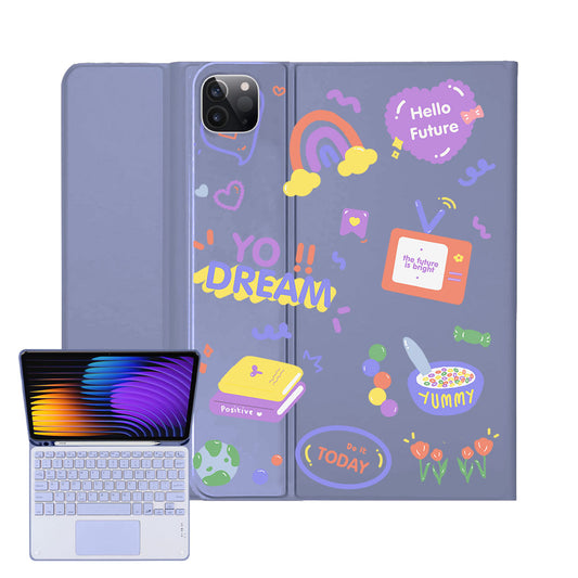 iPad / Android Tab Wireless Keyboard Flipcover - Hello Future