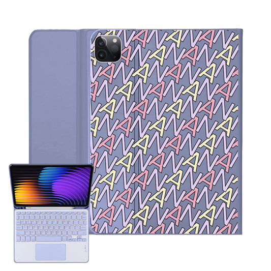 iPad / Android Tab Wireless Keyboard Flipcover - Initial Monogram 5.0