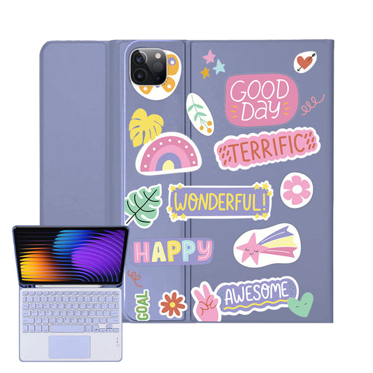 iPad / Android Tab Wireless Keyboard Flipcover - Motivation Sticker Pack 2.0