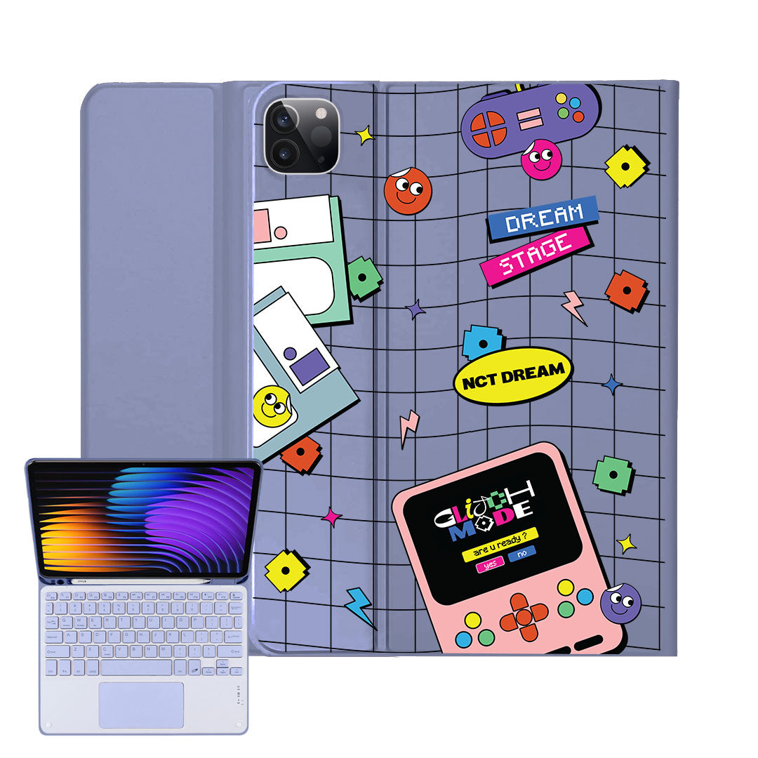iPad / Android Tab Wireless Keyboard Flipcover - NCT Glitch Mode
