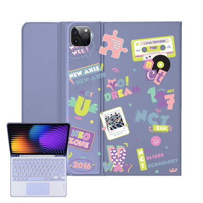 iPad / Android Tab Wireless Keyboard Flipcover - NCT Sticker Pack