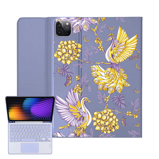 iPad / Android Tab Wireless Keyboard Flipcover - Peacock 3.0