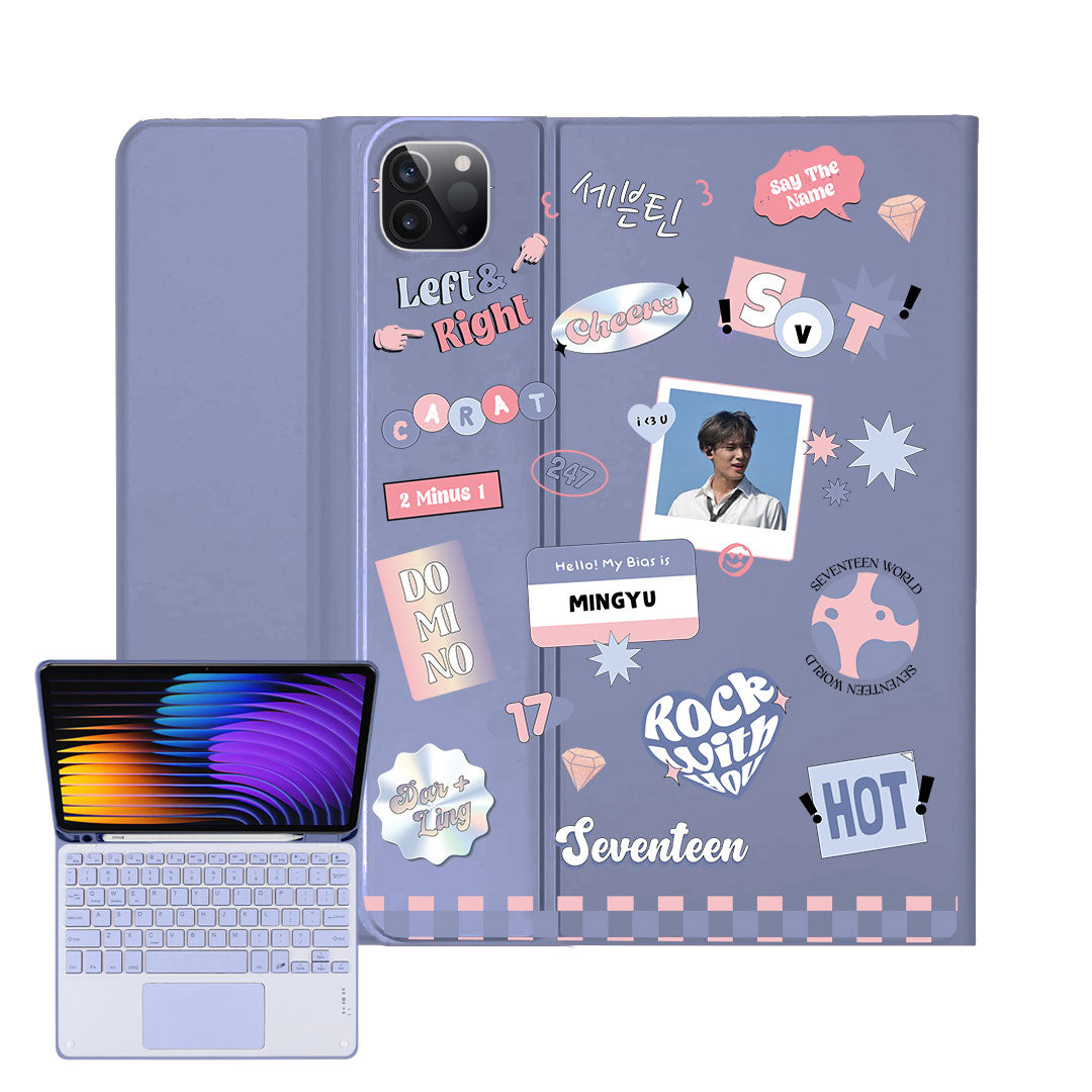 iPad / Android Tab Wireless Keyboard Flipcover - Seventeen World