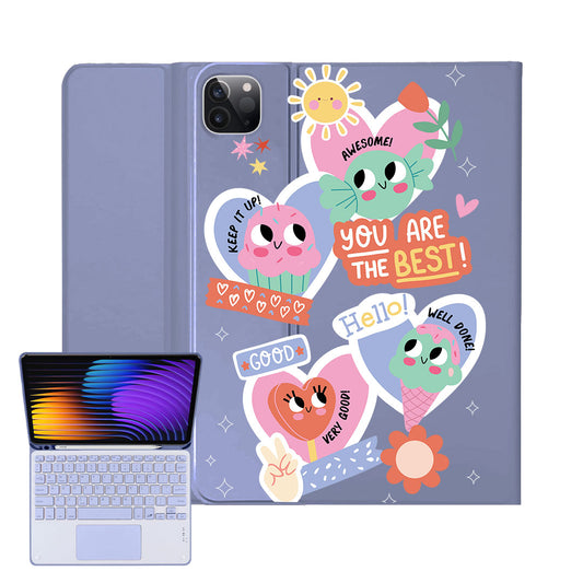 iPad / Android Tab Wireless Keyboard Flipcover - Sweet Things