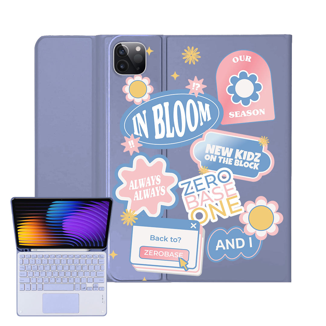 iPad / Android Tab Wireless Keyboard Flipcover - Zerobaseone Song Sticker Pack