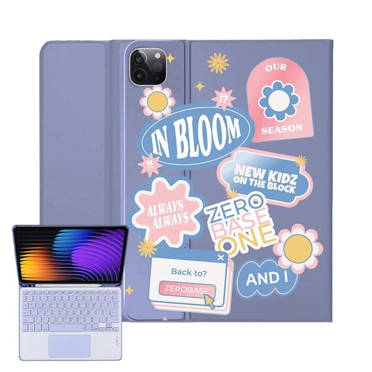 iPad / Android Tab Wireless Keyboard Flipcover - Zerobaseone Song Sticker Pack