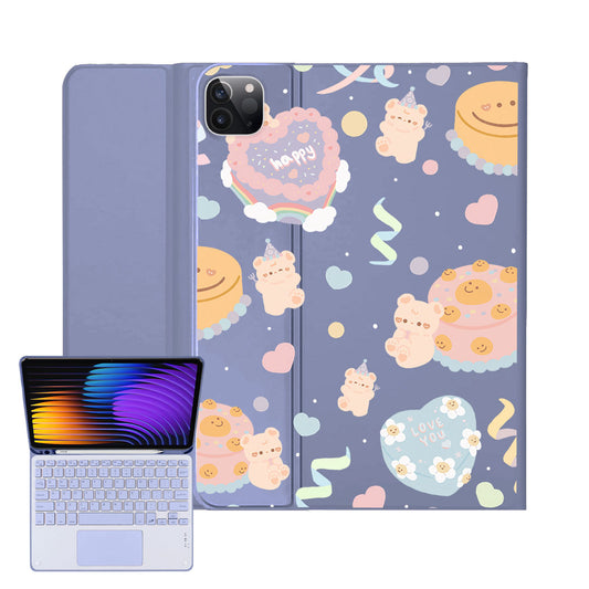 iPad / Android Tab Wireless Keyboard Flipcover - Cake Party