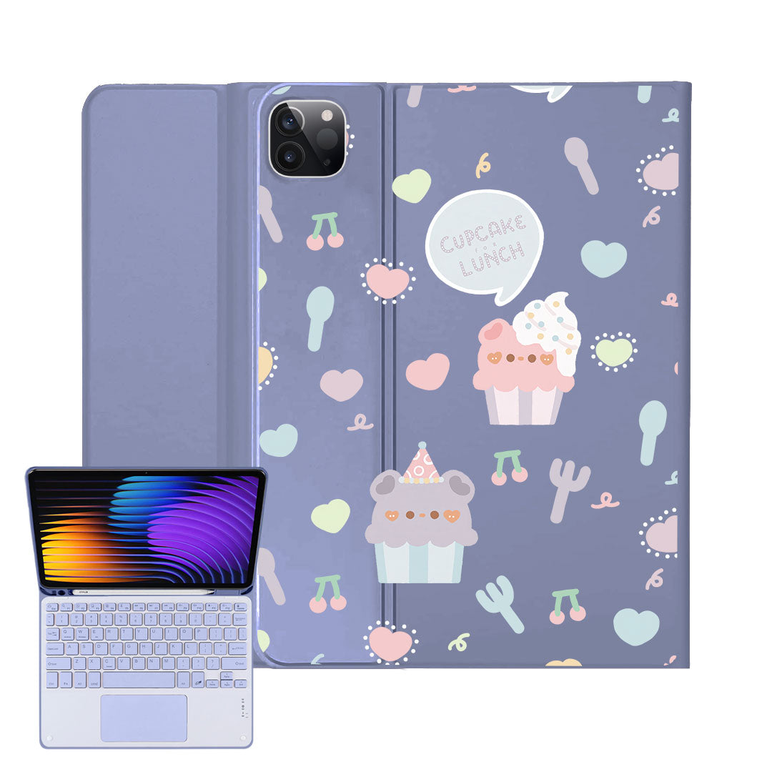 iPad / Android Tab Wireless Keyboard Flipcover - Cupcake