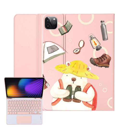 iPad / Android Tab Wireless Keyboard Flipcover - Adventure of Bear
