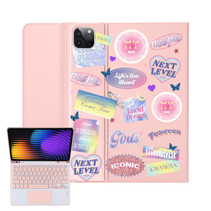 iPad / Android Tab Wireless Keyboard Flipcover - Aespa Girls Pack