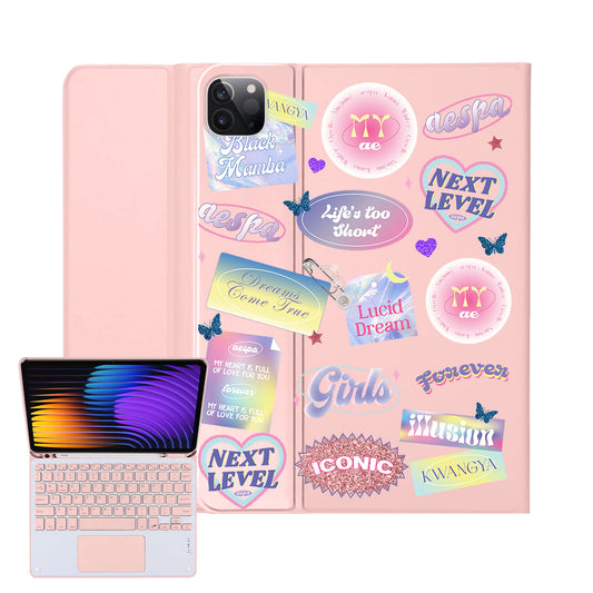 iPad / Android Tab Wireless Keyboard Flipcover - Aespa Girls Pack