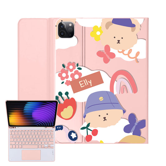 iPad / Android Tab Wireless Keyboard Flipcover - Bear in Style