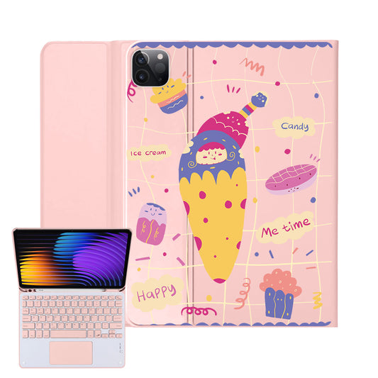 iPad / Android Tab Wireless Keyboard Flipcover - Candy Doodle