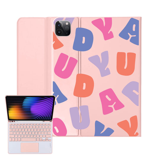 iPad / Android Tab Wireless Keyboard Flipcover - Chubby Monogram