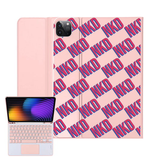 iPad / Android Tab Wireless Keyboard Flipcover - Diagonal Initial Monogram 2.0