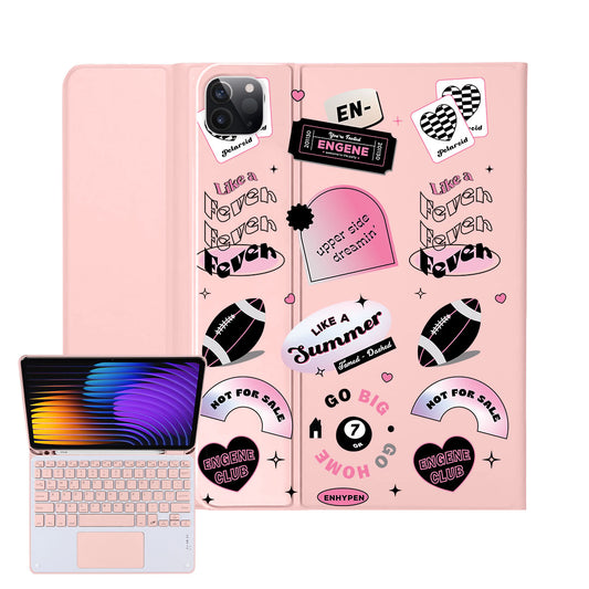iPad / Android Tab Wireless Keyboard Flipcover - Enhypen Sticker