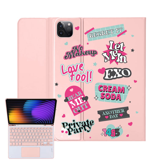 iPad / Android Tab Wireless Keyboard Flipcover - EXO Cream Soda
