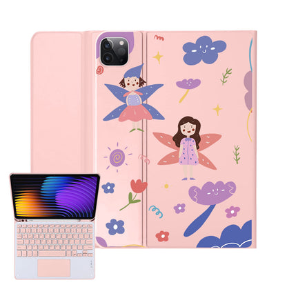 iPad / Android Tab Wireless Keyboard Flipcover - Fairy Pattern