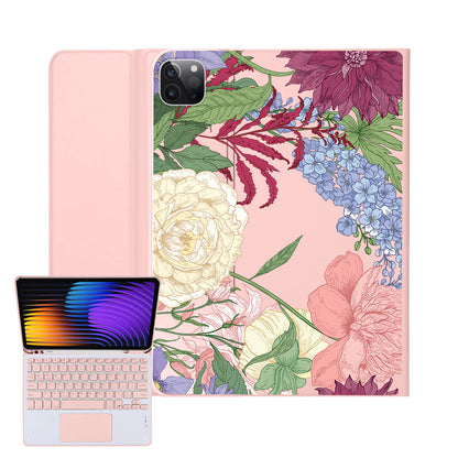 iPad / Android Tab Wireless Keyboard Flipcover - July Delphinium