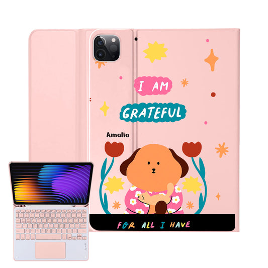 iPad / Android Tab Wireless Keyboard Flipcover - Kiku and the Cat