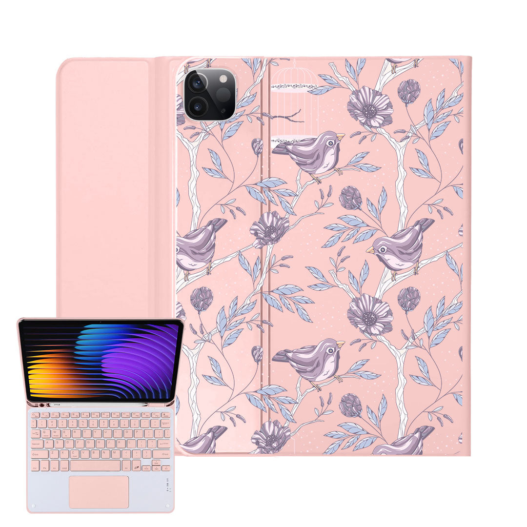 iPad / Android Tab Wireless Keyboard Flipcover - Lovebird 15.0