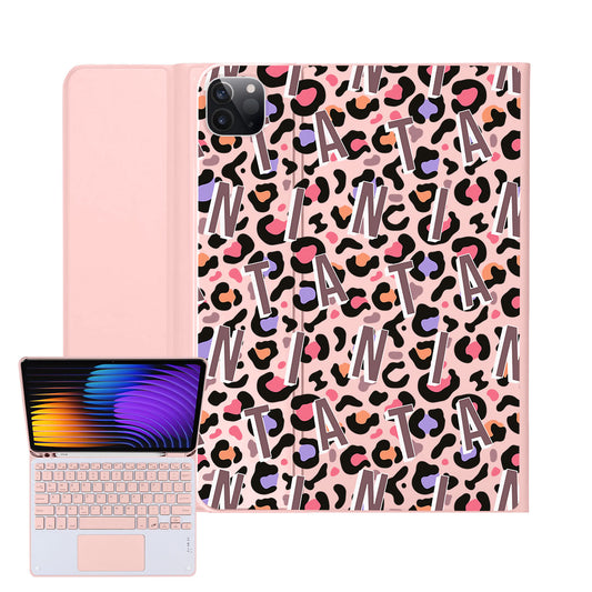 iPad / Android Tab Wireless Keyboard Flipcover - Leopard Monogram 5.0