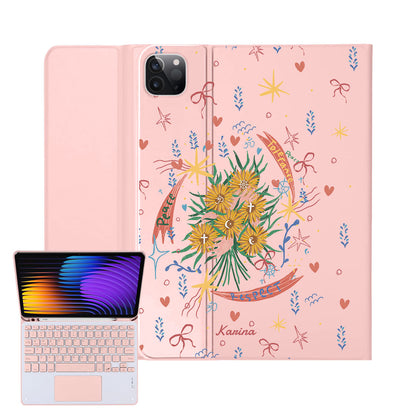 iPad / Android Tab Wireless Keyboard Flipcover - Peace