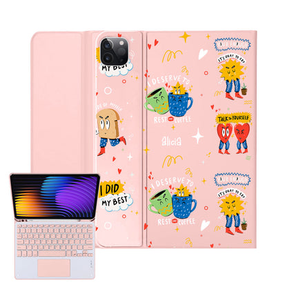 iPad / Android Tab Wireless Keyboard Flipcover - Selfless Love 3.0