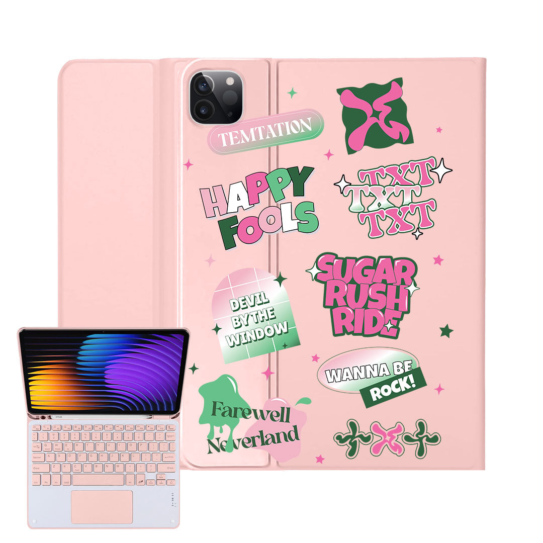 iPad / Android Tab Wireless Keyboard Flipcover - TXT Temtation