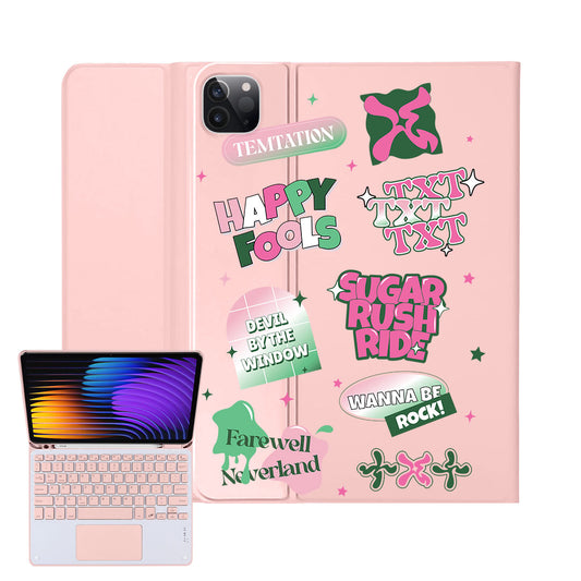 iPad / Android Tab Wireless Keyboard Flipcover - TXT Temtation