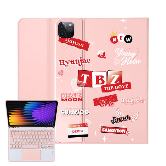 iPad / Android Tab Wireless Keyboard Flipcover - The Boyz Members