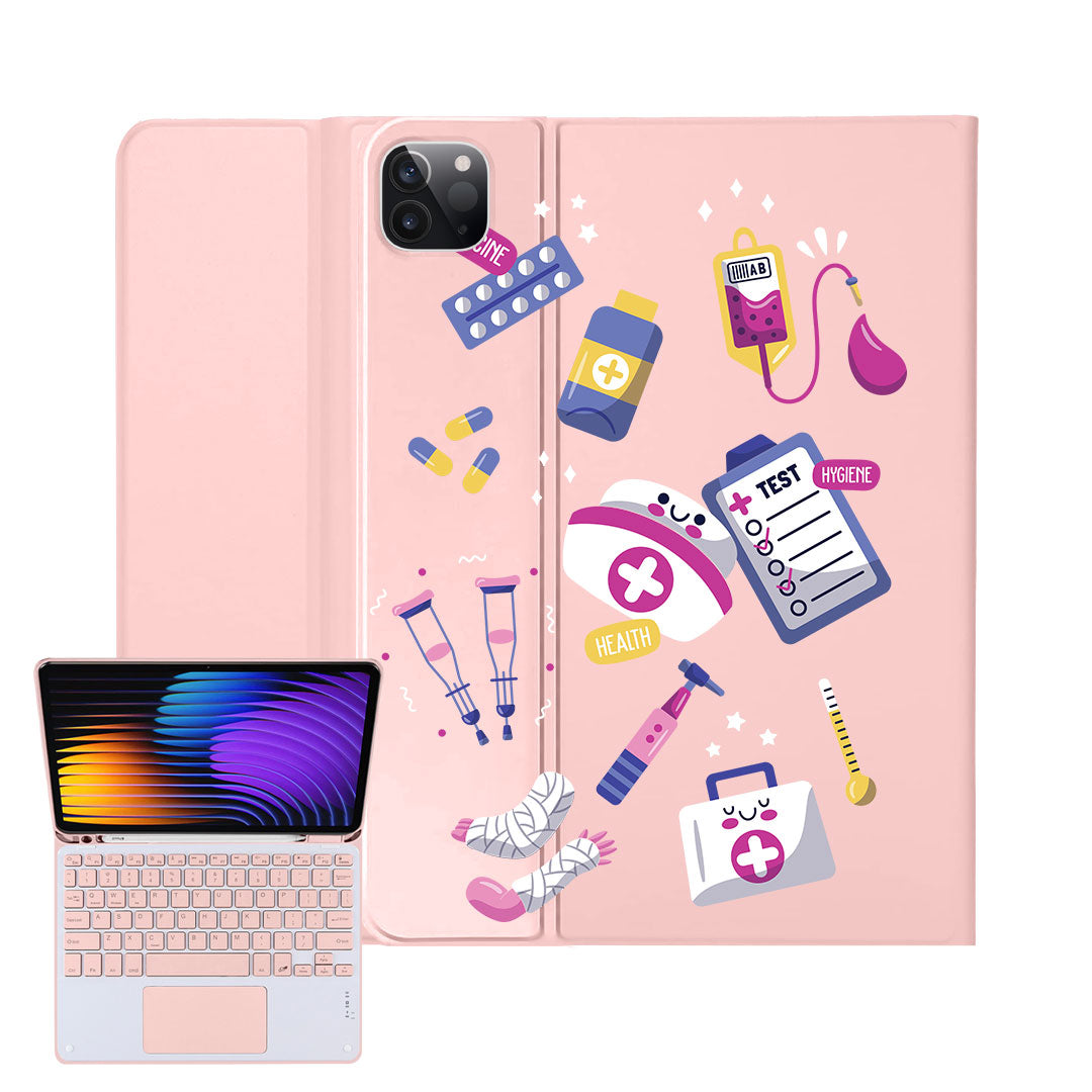 iPad / Android Tab Wireless Keyboard Flipcover - Nurse