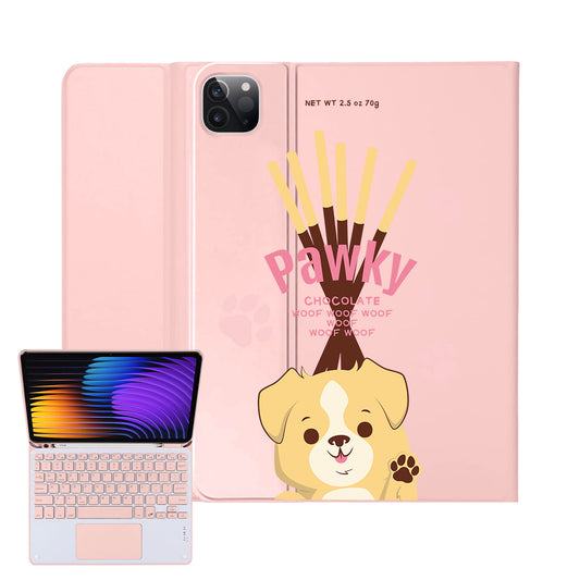 iPad / Android Tab Wireless Keyboard Flipcover - Pawky Dog