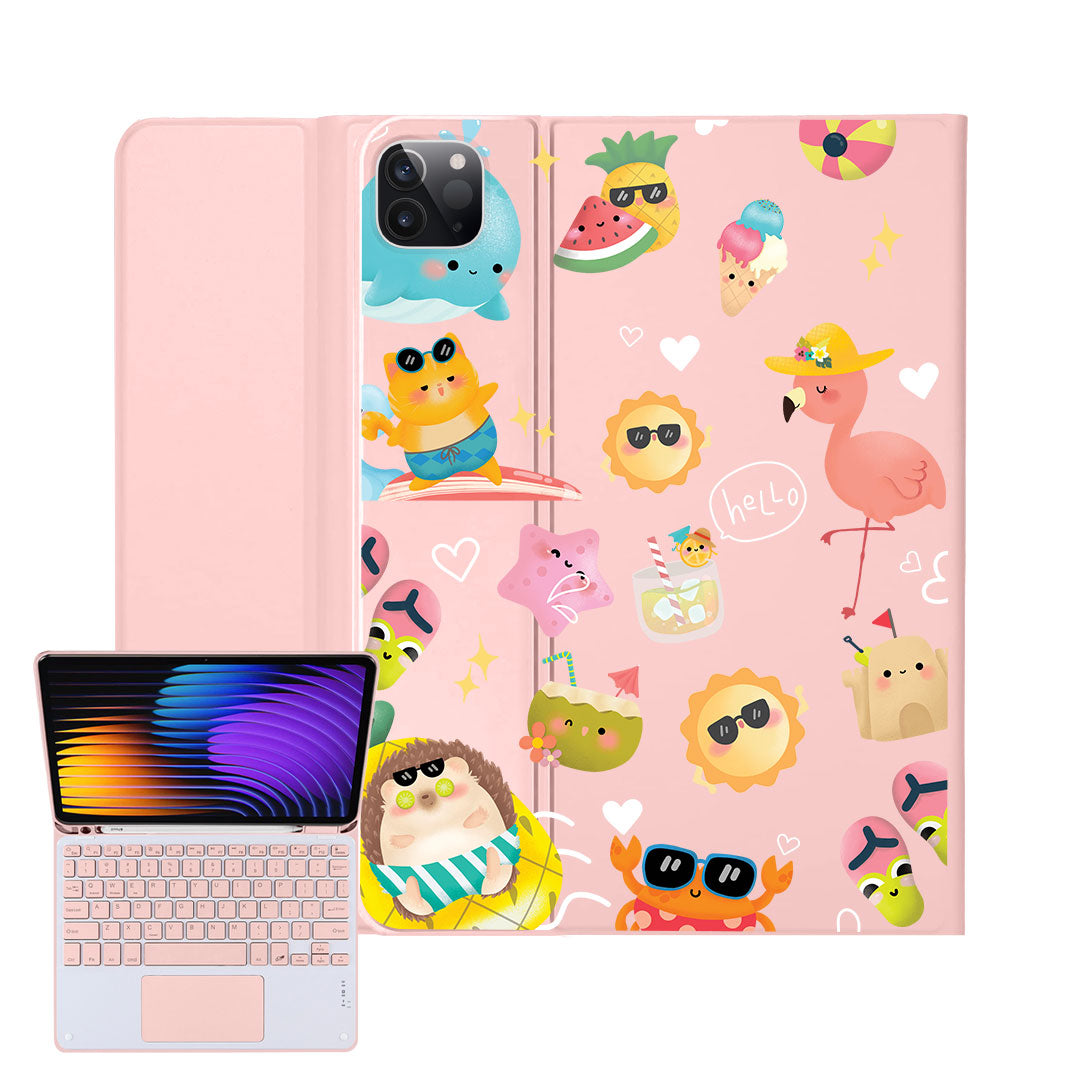 iPad / Android Tab Wireless Keyboard Flipcover - Summer