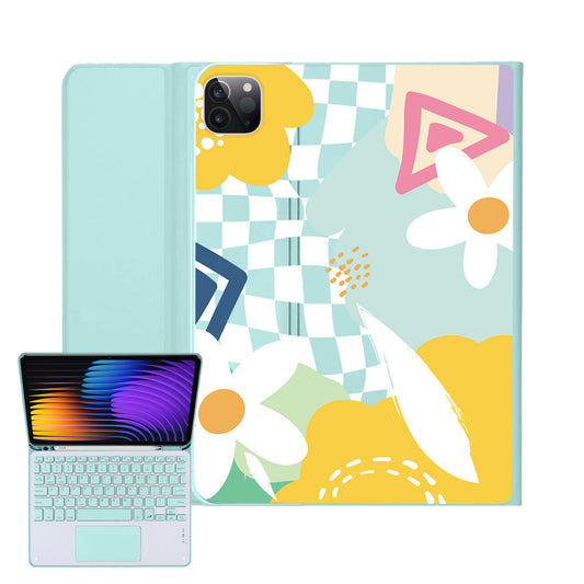 iPad / Android Tab Wireless Keyboard Flipcover - Abstract Flower 2.0