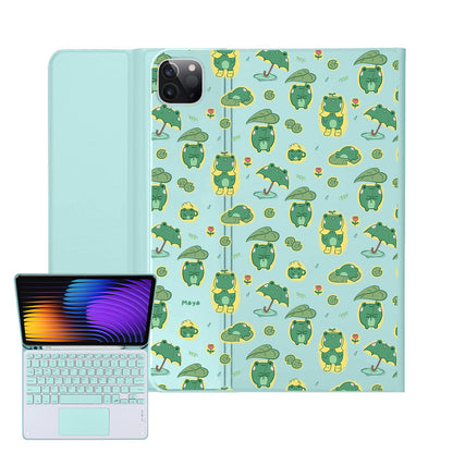 iPad / Android Tab Wireless Keyboard Flipcover - Happy Rain