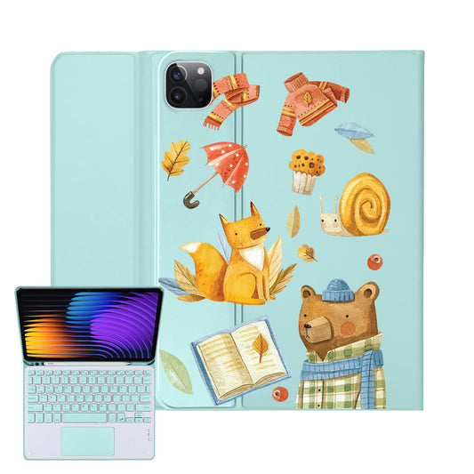 iPad / Android Tab Wireless Keyboard Flipcover - Bear & Fox
