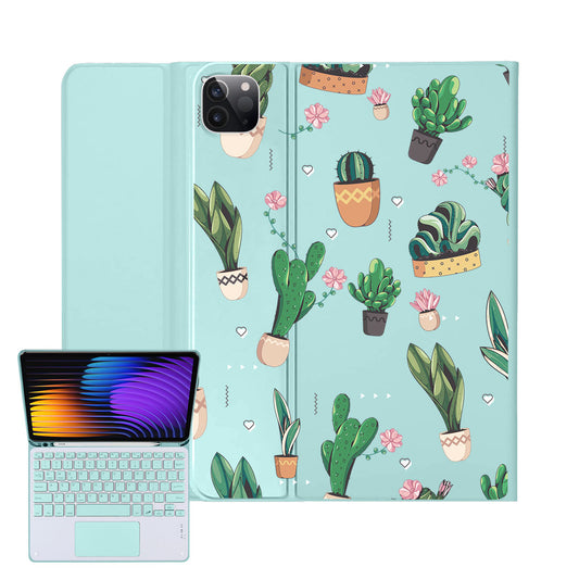 iPad / Android Tab Wireless Keyboard Flipcover - Cactus 3.0