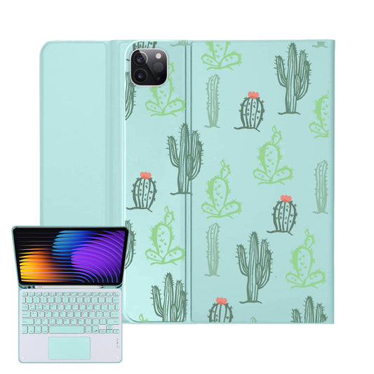 iPad / Android Tab Wireless Keyboard Flipcover - Cactus
