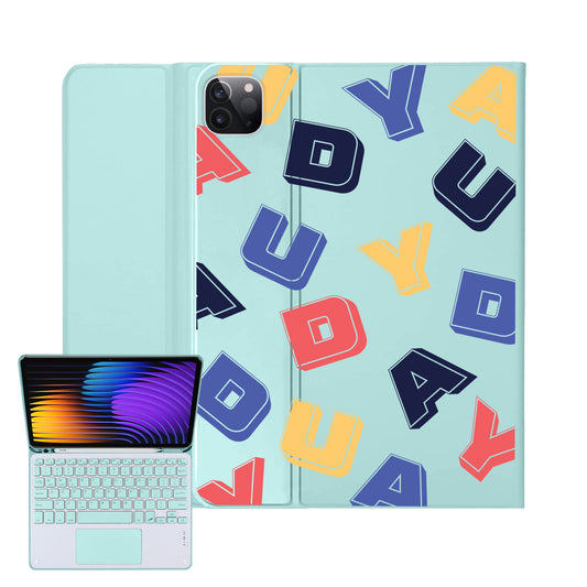 iPad / Android Tab Wireless Keyboard Flipcover - Cool Monogram