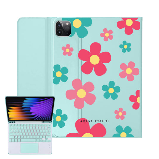 iPad / Android Tab Wireless Keyboard Flipcover - Daisy Delight 2.0