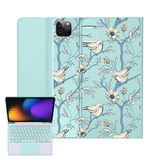 iPad / Android Tab Wireless Keyboard Flipcover - Lovebird 9.0