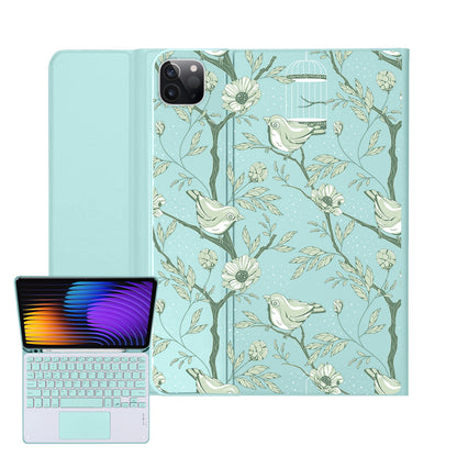 iPad / Android Tab Wireless Keyboard Flipcover - Lovebird Monochrome 4.0