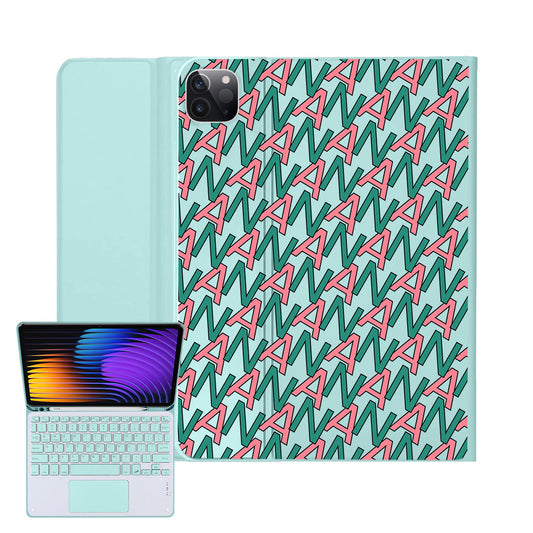 iPad / Android Tab Wireless Keyboard Flipcover - Initial Monogram 7.0