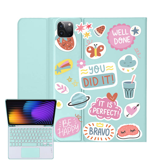iPad / Android Tab Wireless Keyboard Flipcover - Motivation Sticker Pack 1.0