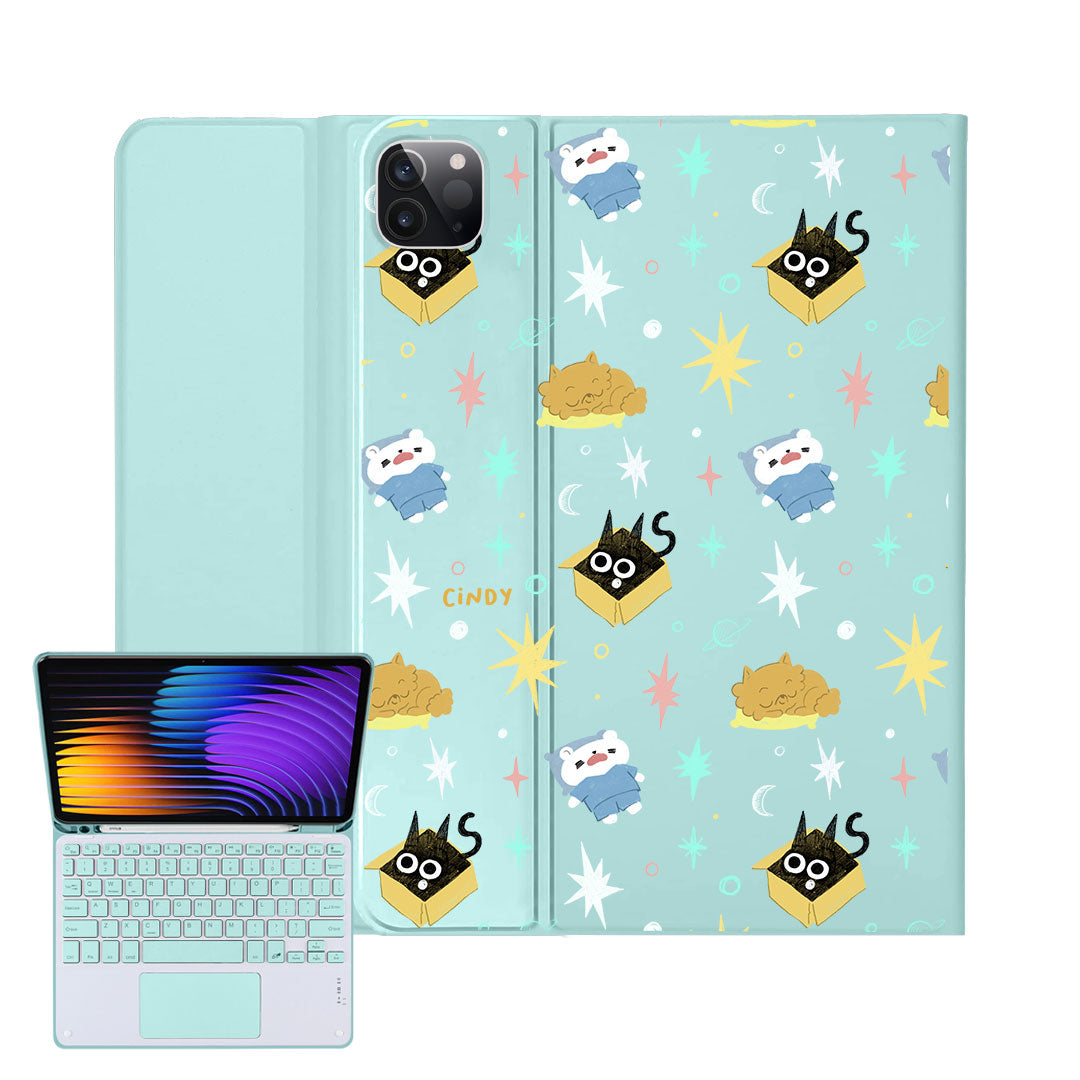 iPad / Android Tab Wireless Keyboard Flipcover - Nightover